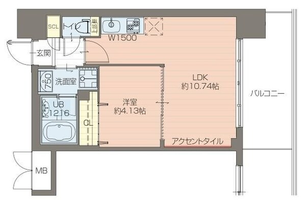 御幣島駅 徒歩9分 5階の物件間取画像